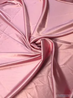 Tafta elastica satinata roz prafuit