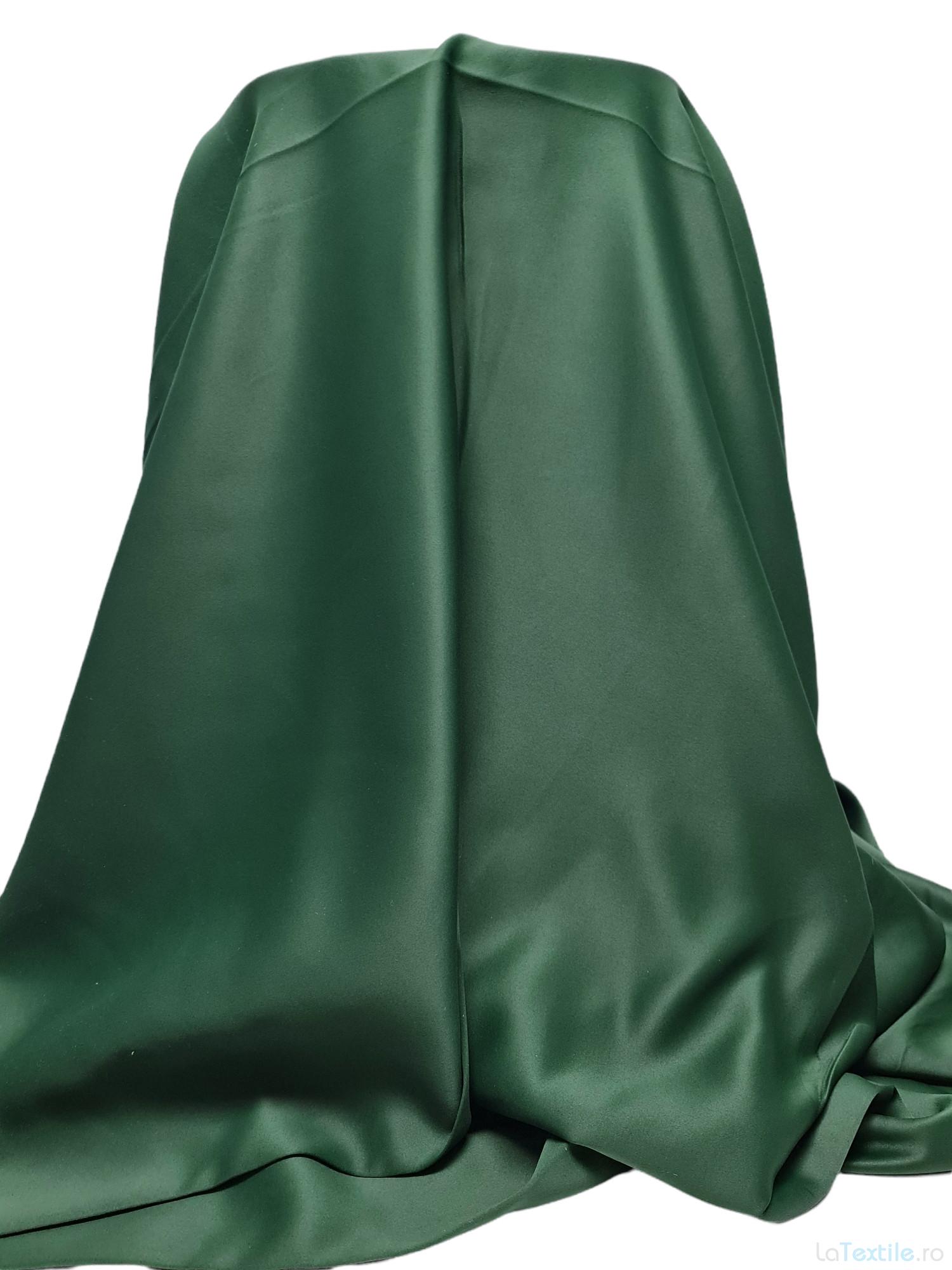 Material draperie cu 2 fete verde inchis