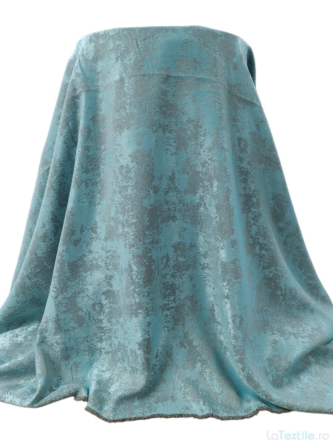Material draperie Nisip bleu turcuaz