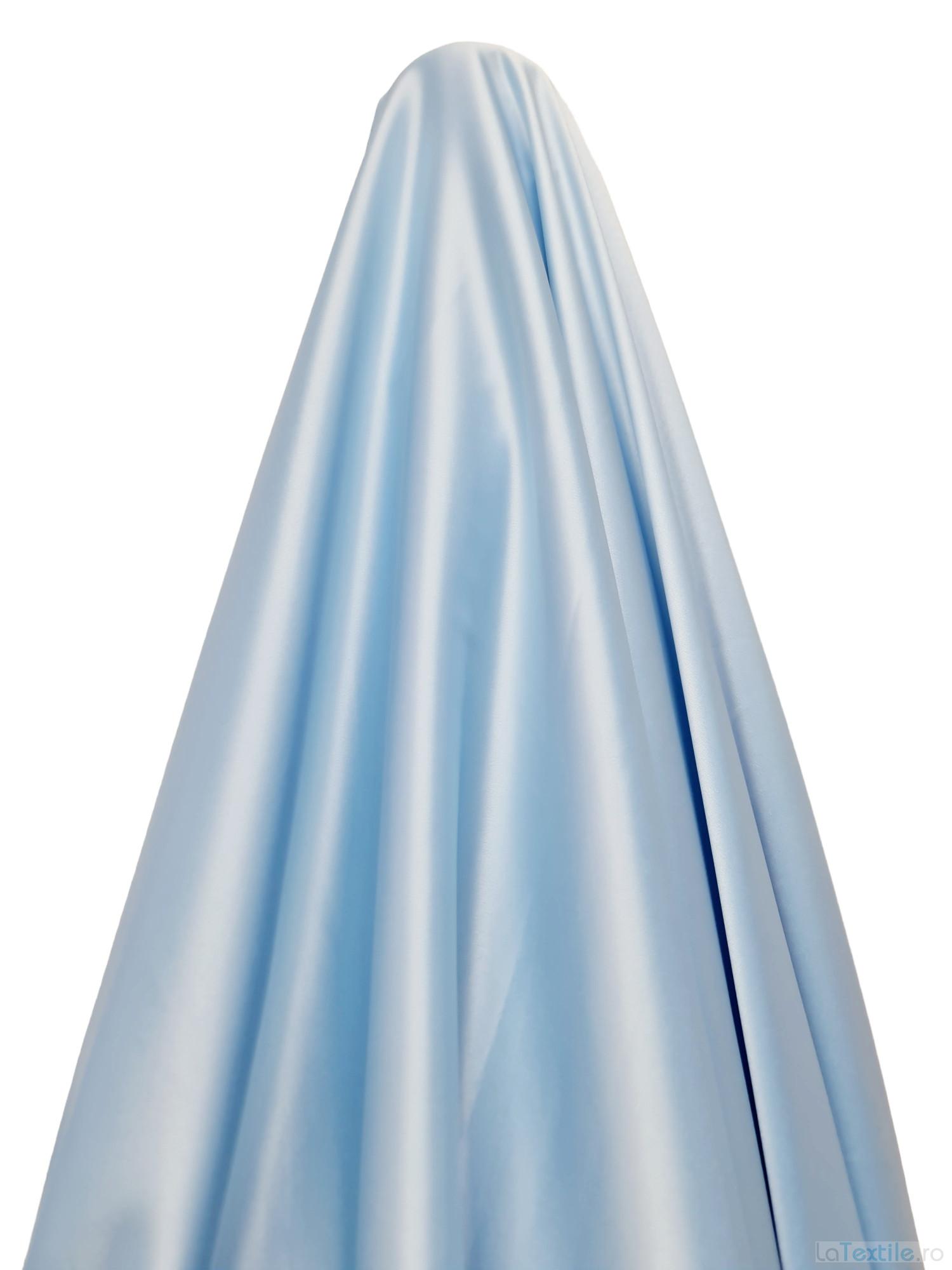 Tafta elastica Soft cu fir de matase bleu