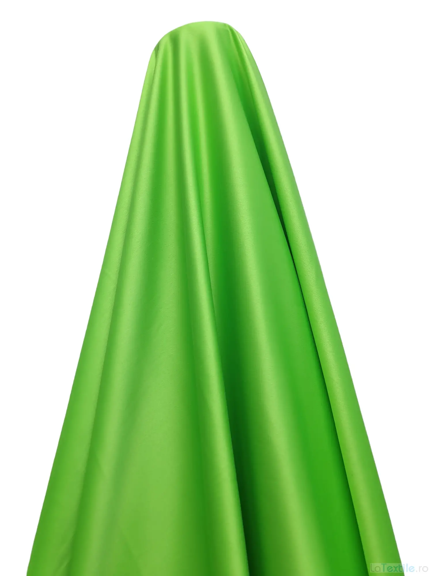 Tafta elastica Soft cu fir de matase verde neon