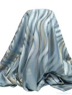 Material draperie OMMA degrade cu spirale bleu