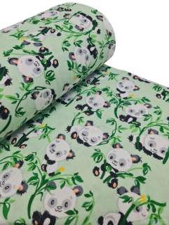 Finet fundal verde imprimeu panda