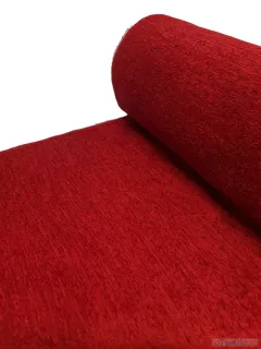Material stofa pentru tapiterie plusata rosie
