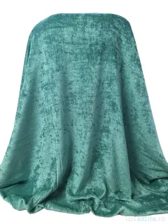 Material draperie Chenille verde turcoaz