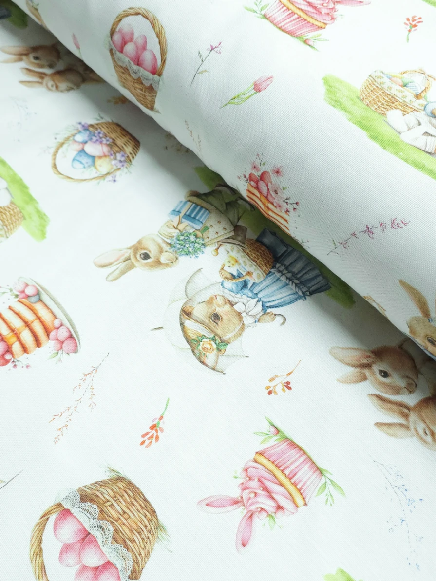 Bumbac impermeabil Creton digital motive Paste