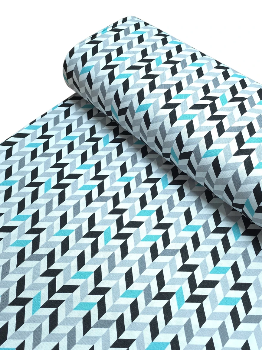 Bumbac impermeabil Creton Nordic Lines Aqua