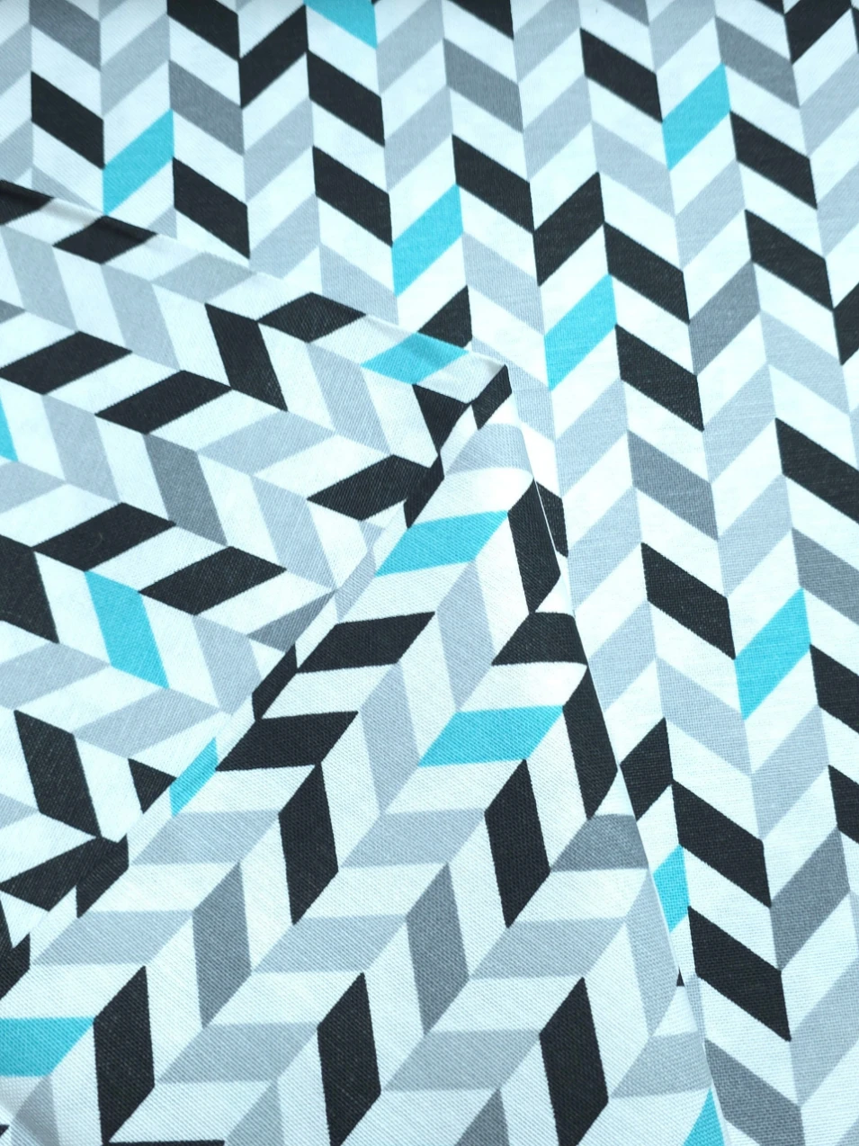 Bumbac impermeabil Creton Nordic Lines Aqua