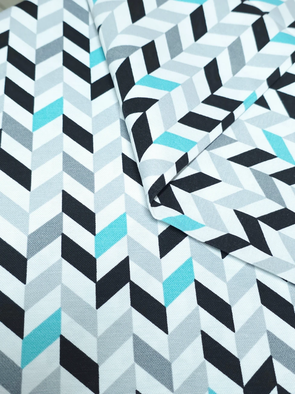 Bumbac impermeabil Creton Nordic Lines Aqua