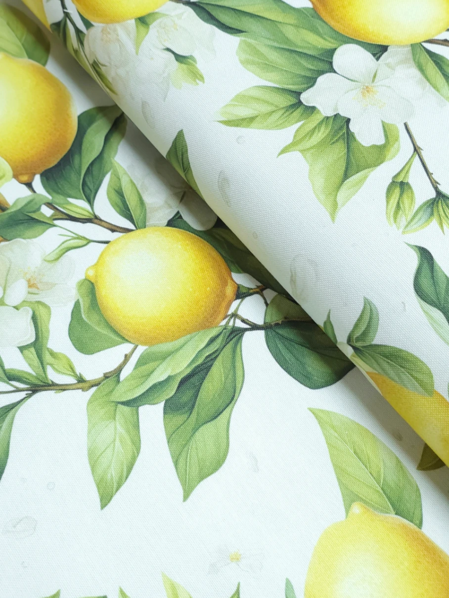 Bumbac impermeabil Creton Lemon Garden