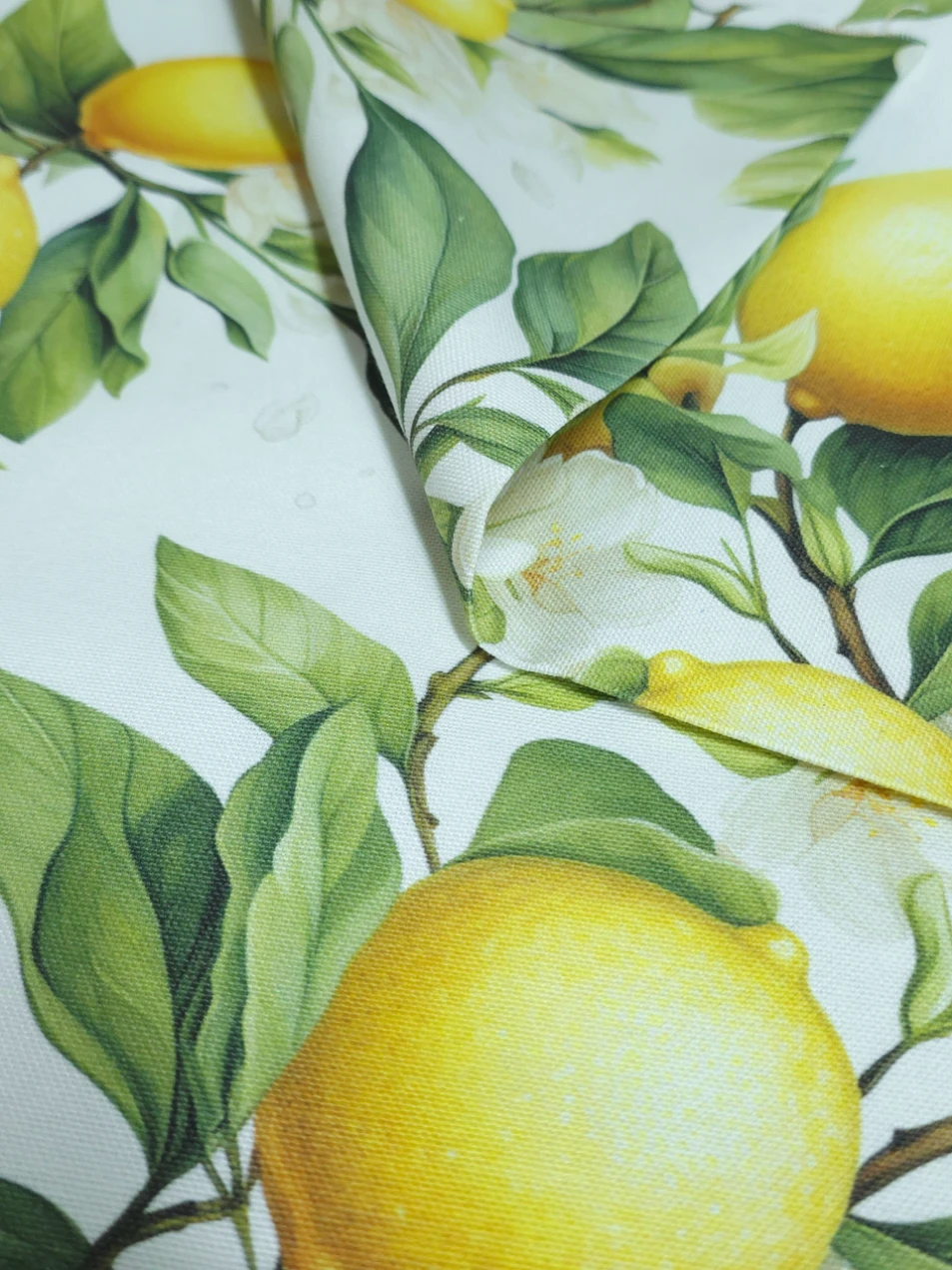 Bumbac impermeabil Creton Lemon Garden