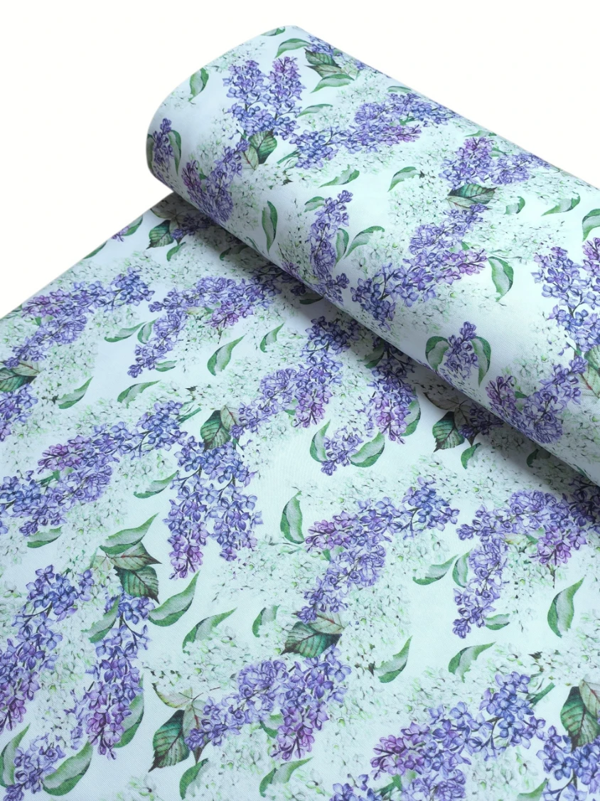 Bumbac creton impermeabil Lilac Garden