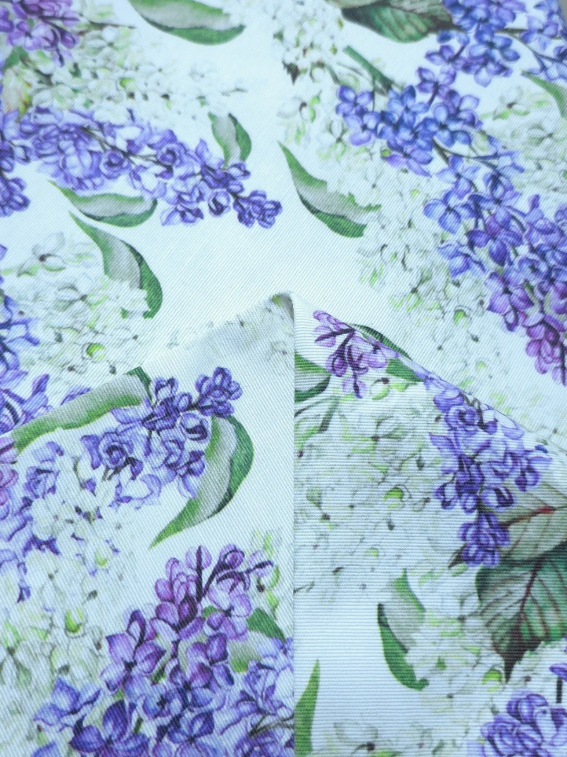 Bumbac creton impermeabil Lilac Garden
