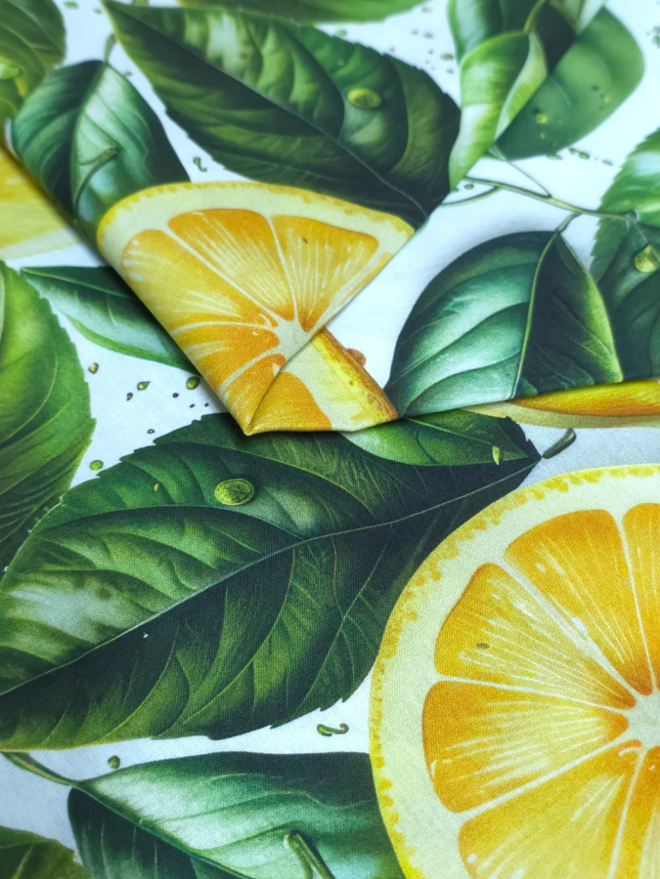 Bumbac ranforce premium Lemon Splash