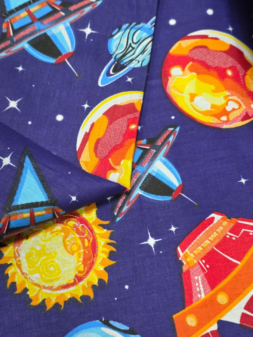 Bumbac satinat Ranforce Planete