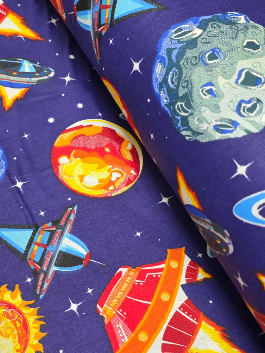 Bumbac satinat Ranforce Planete