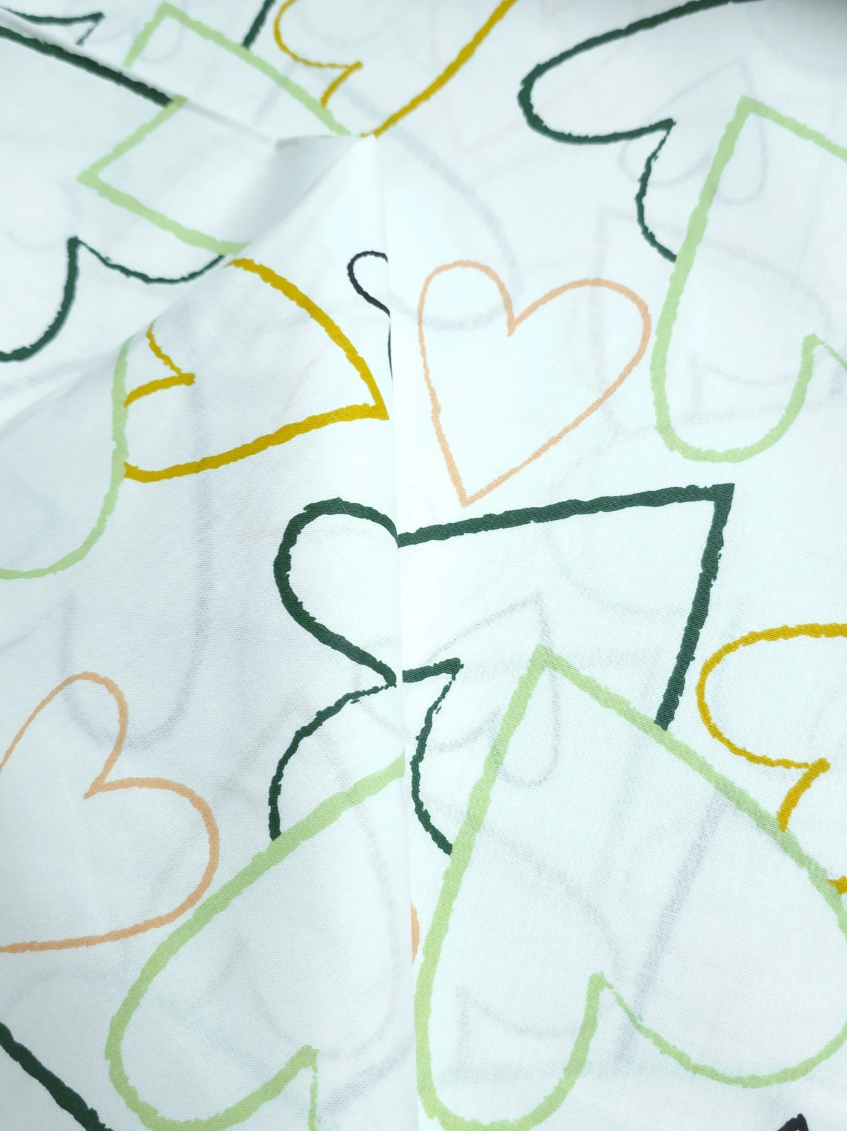 Bumbac satinat Ranforce Sweet Hearts