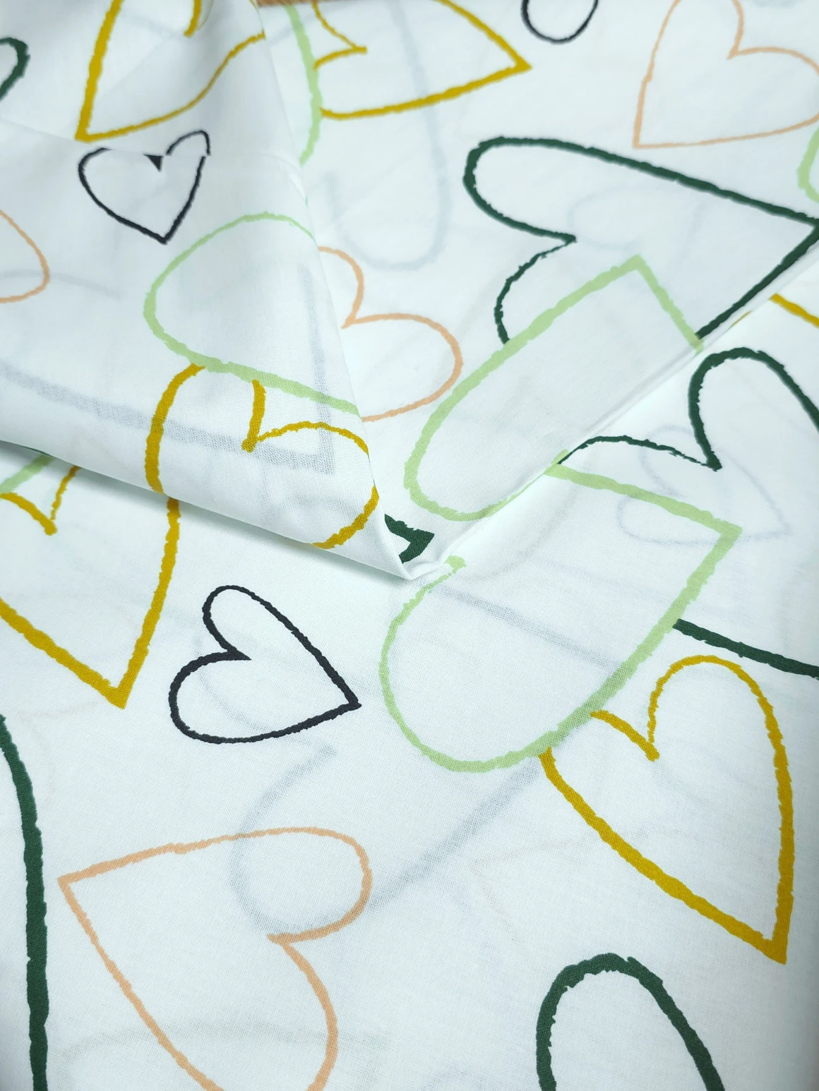 Bumbac satinat Ranforce Sweet Hearts
