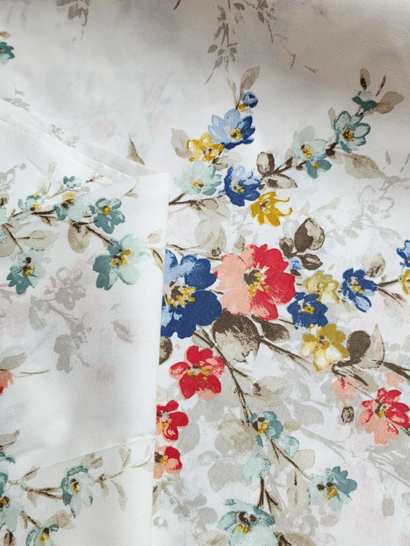 Bumbac satinat Ranforce Spring Blossom