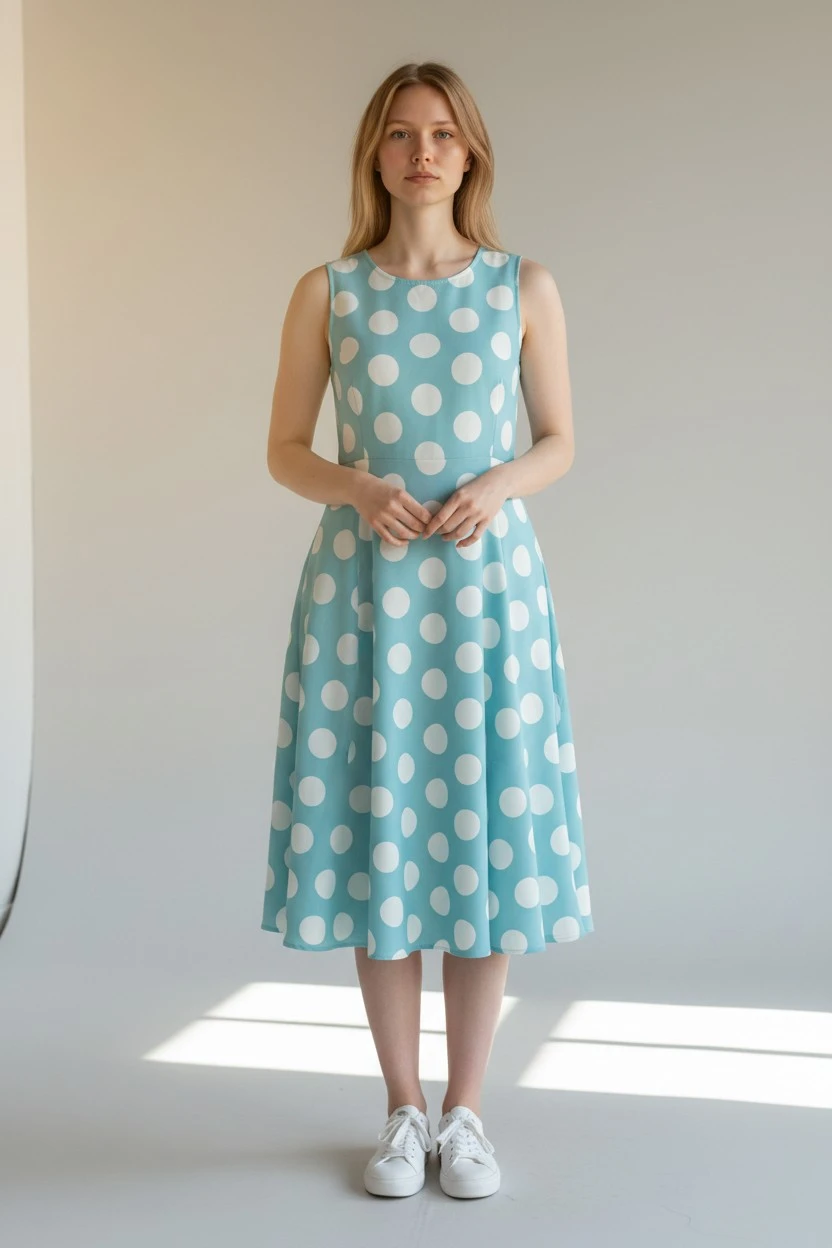 Triplu voal barbie bleu model buline