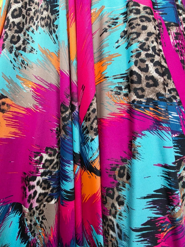 Jerse Lycra Neon Leopard