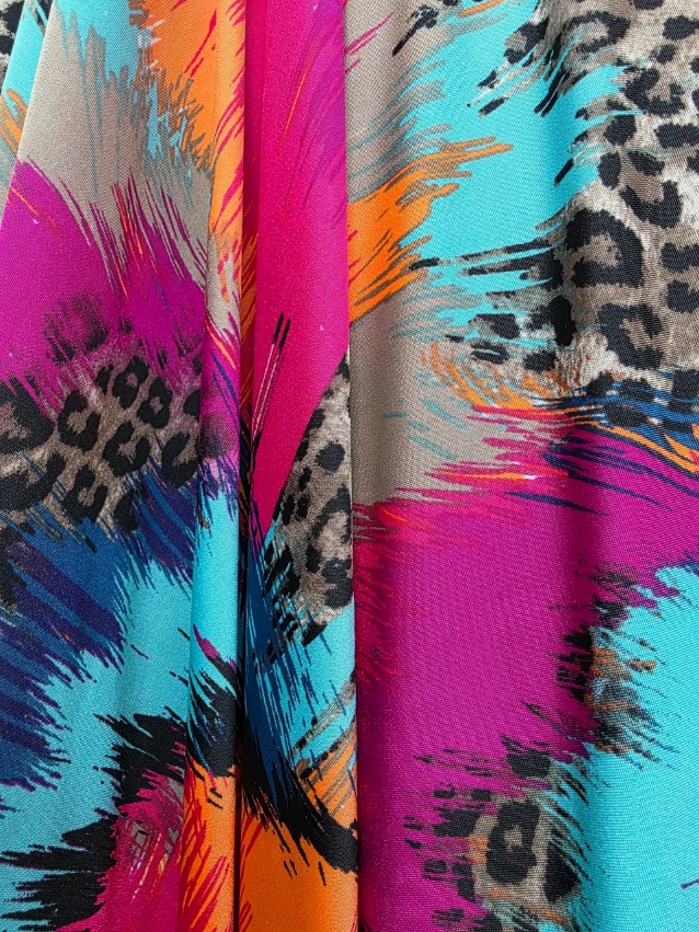 Jerse Lycra Neon Leopard