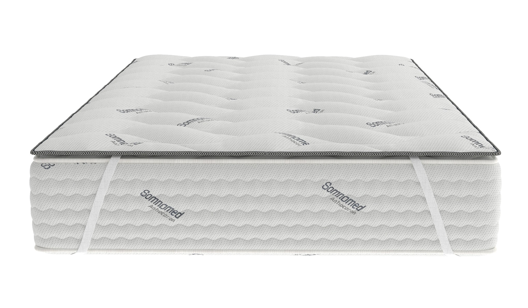 TopProtect matlasat pentru saltea 90x200 cm din tricot alb