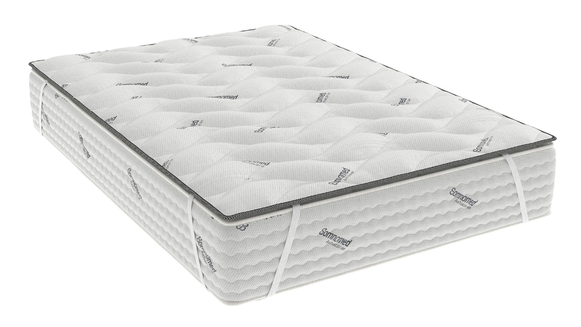 TopProtect matlasat pentru saltea 90x200 cm din tricot alb