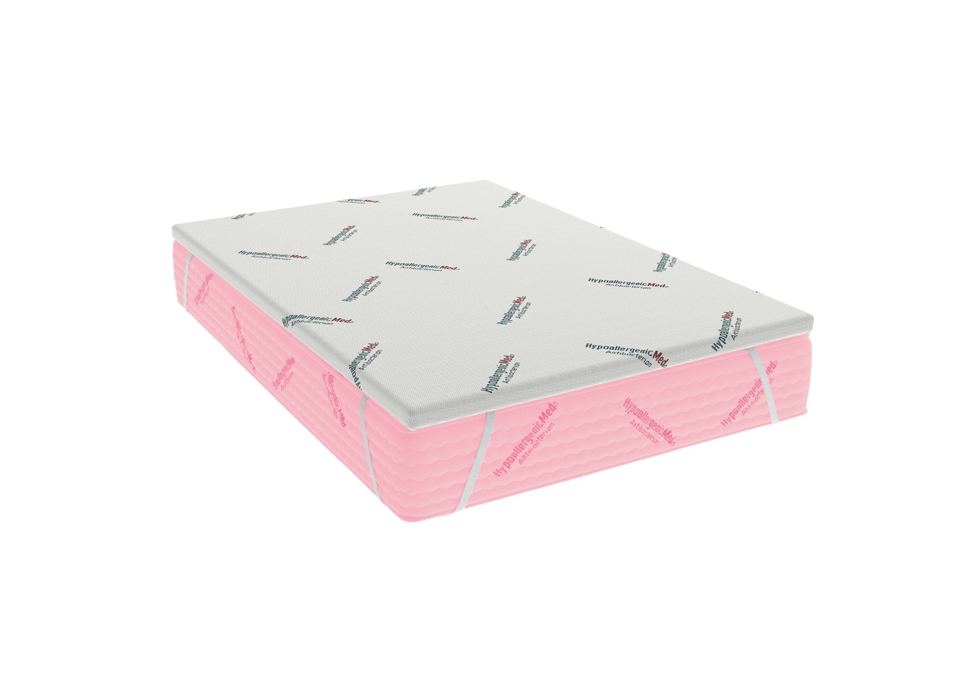 Topper HypoallergenicMed Antibacteria 160x200x7 cm cu husă detașabilă certificată Ultra-Fresh