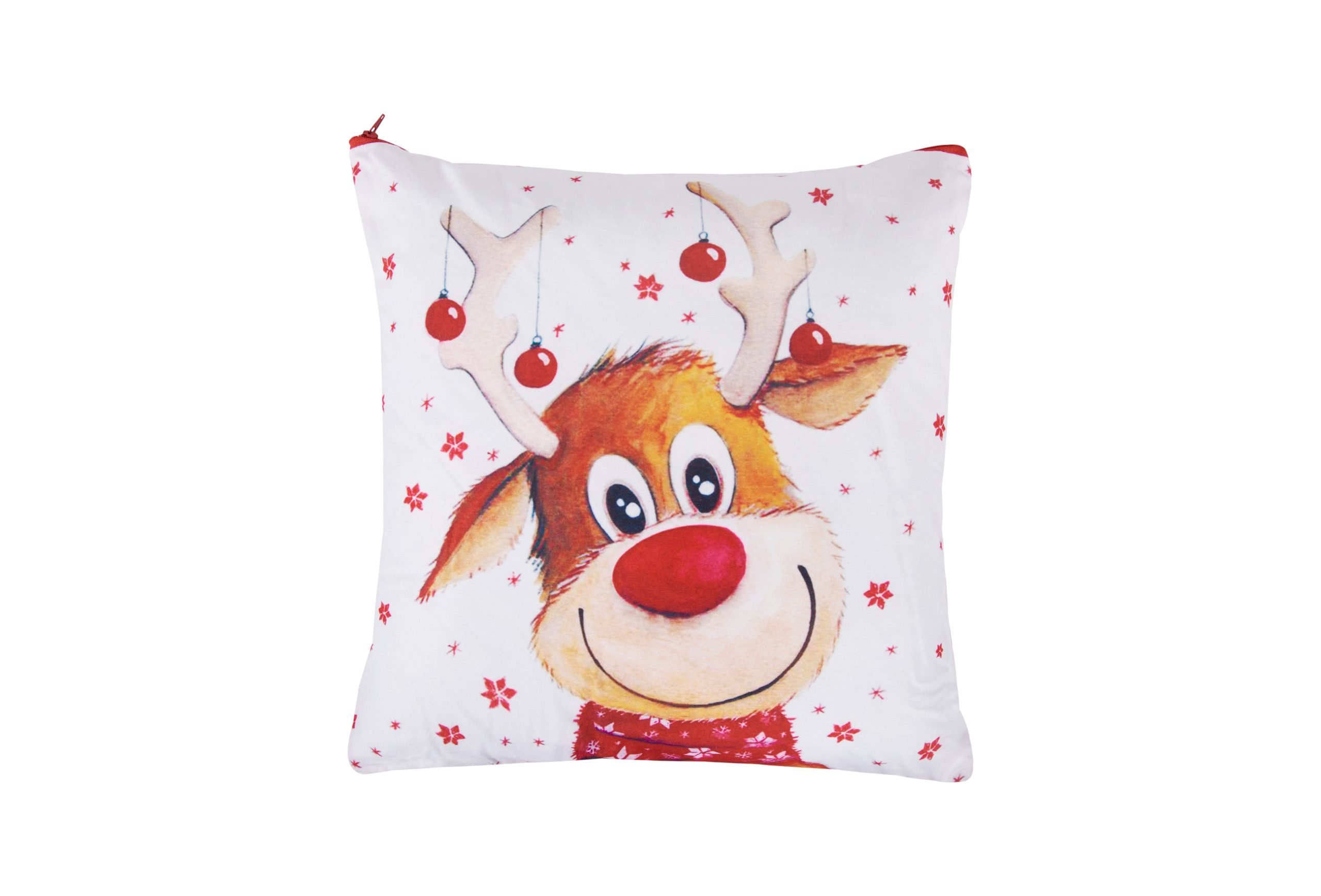Pernă decorativă Crăciun Rudolf – 40×40 cm