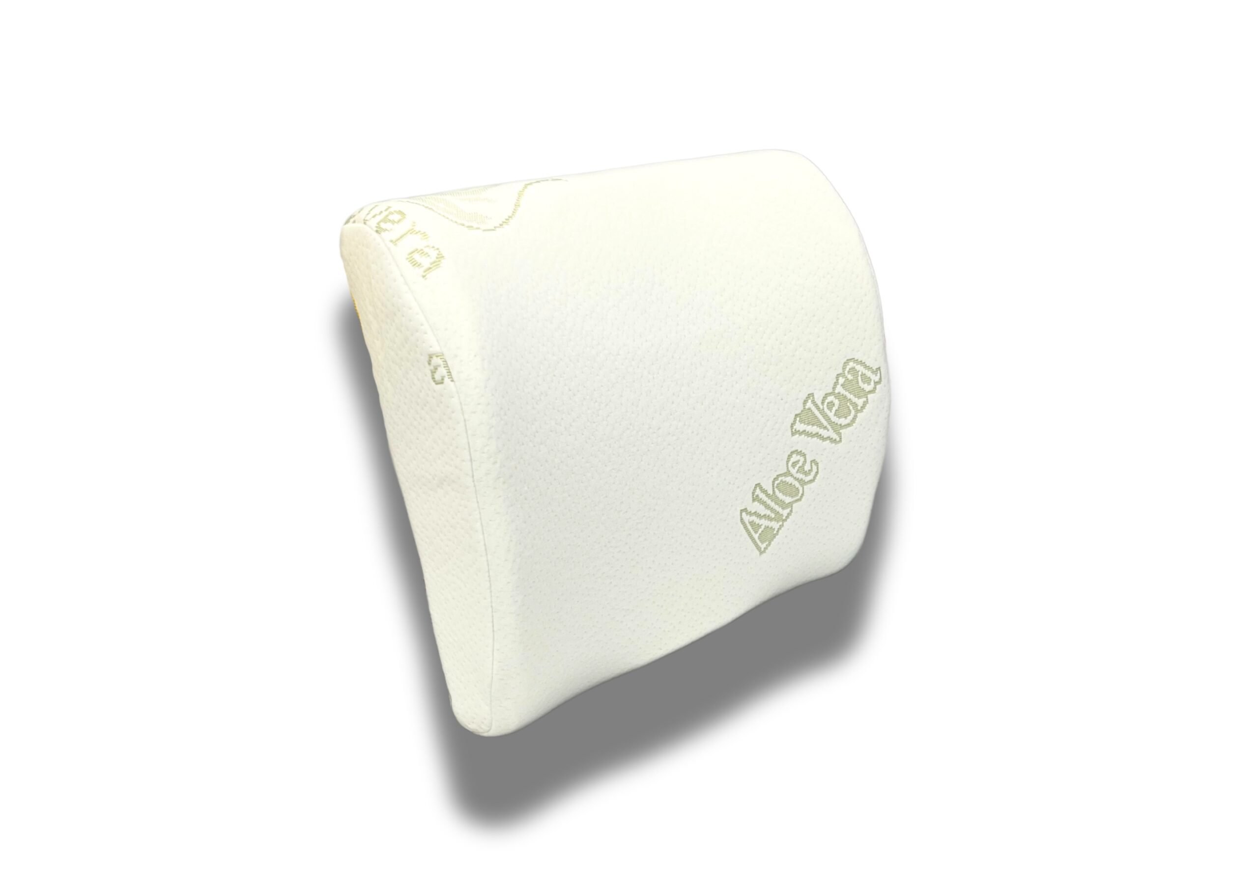 Pernă lombară ergonomică cu spumă cu memorie și husă tricot Aloe Vera
