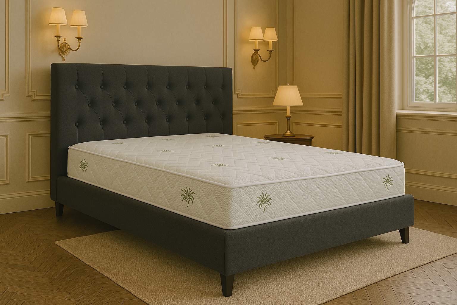 Saltea 180x200 cu memorie Aloe Vera, 20 cm, husă tricot Aloe Vera 260 g, fermitate medie