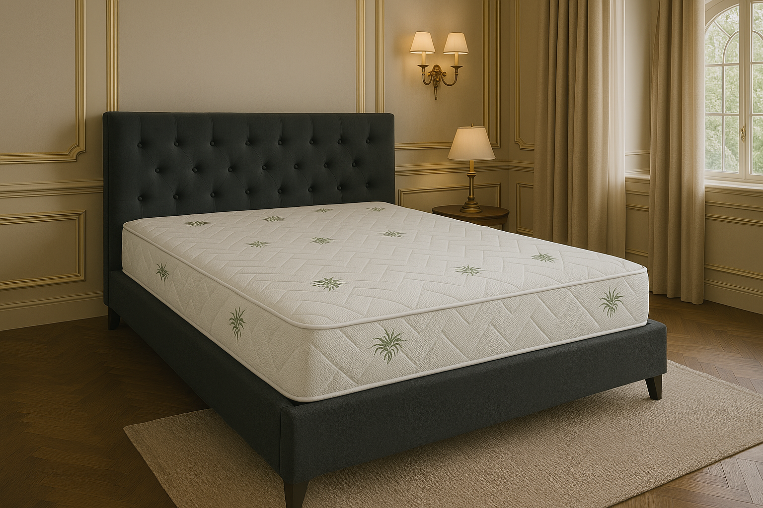 Saltea spumă poliuretanică Aloe Vera 160x190 cm, înălțime 20 cm, fermitate medie