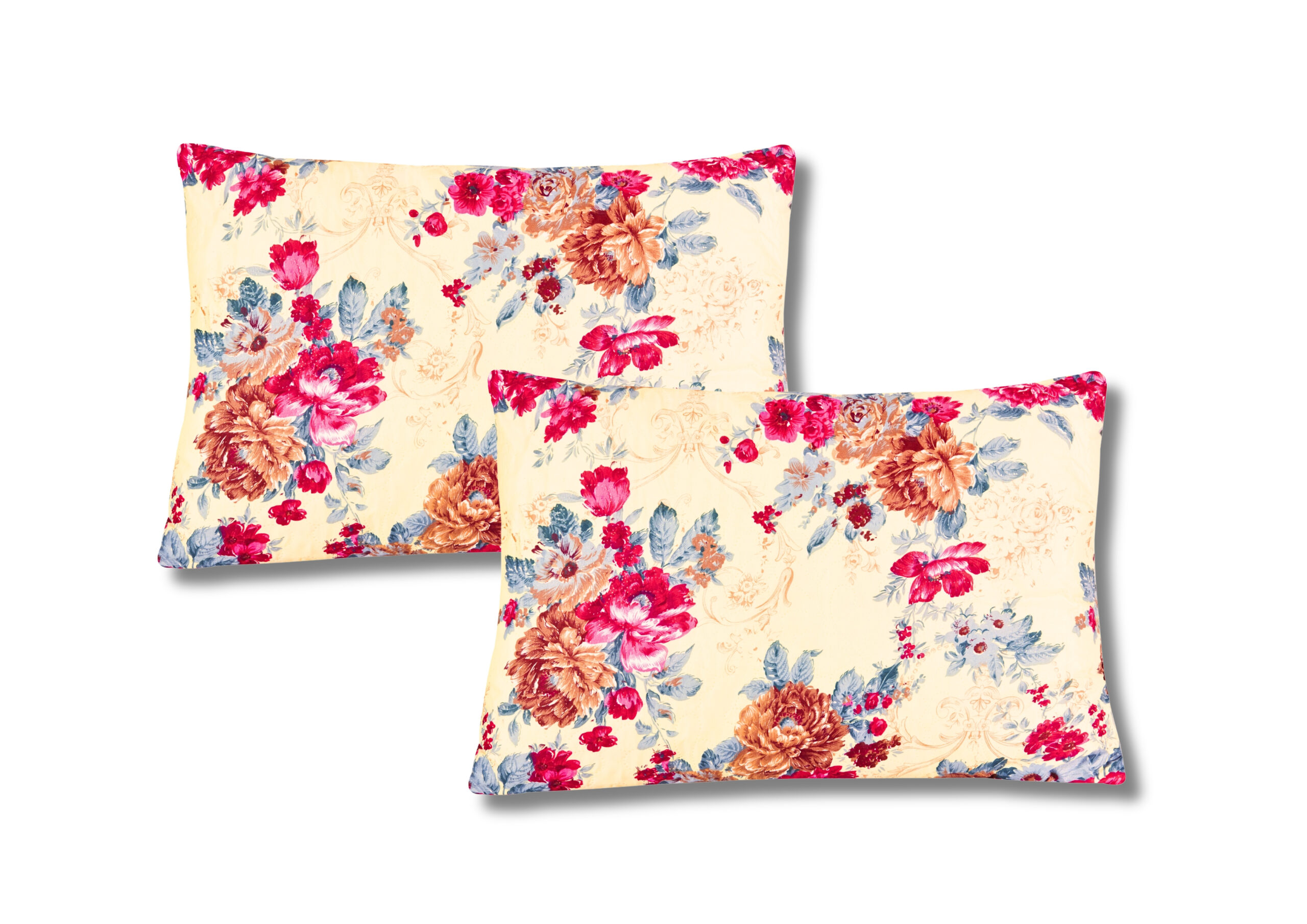 Set 2 perne matlasate 50x70 cm Amore, microfibră și fibră siliconizată