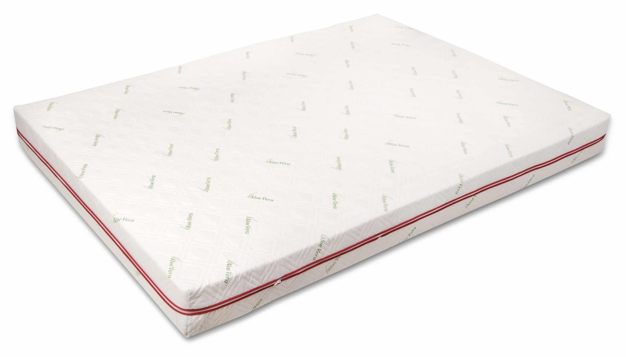 Saltea cu memorie Aloe Vera 160x200 cm, husă detașabilă, fermitate medie
