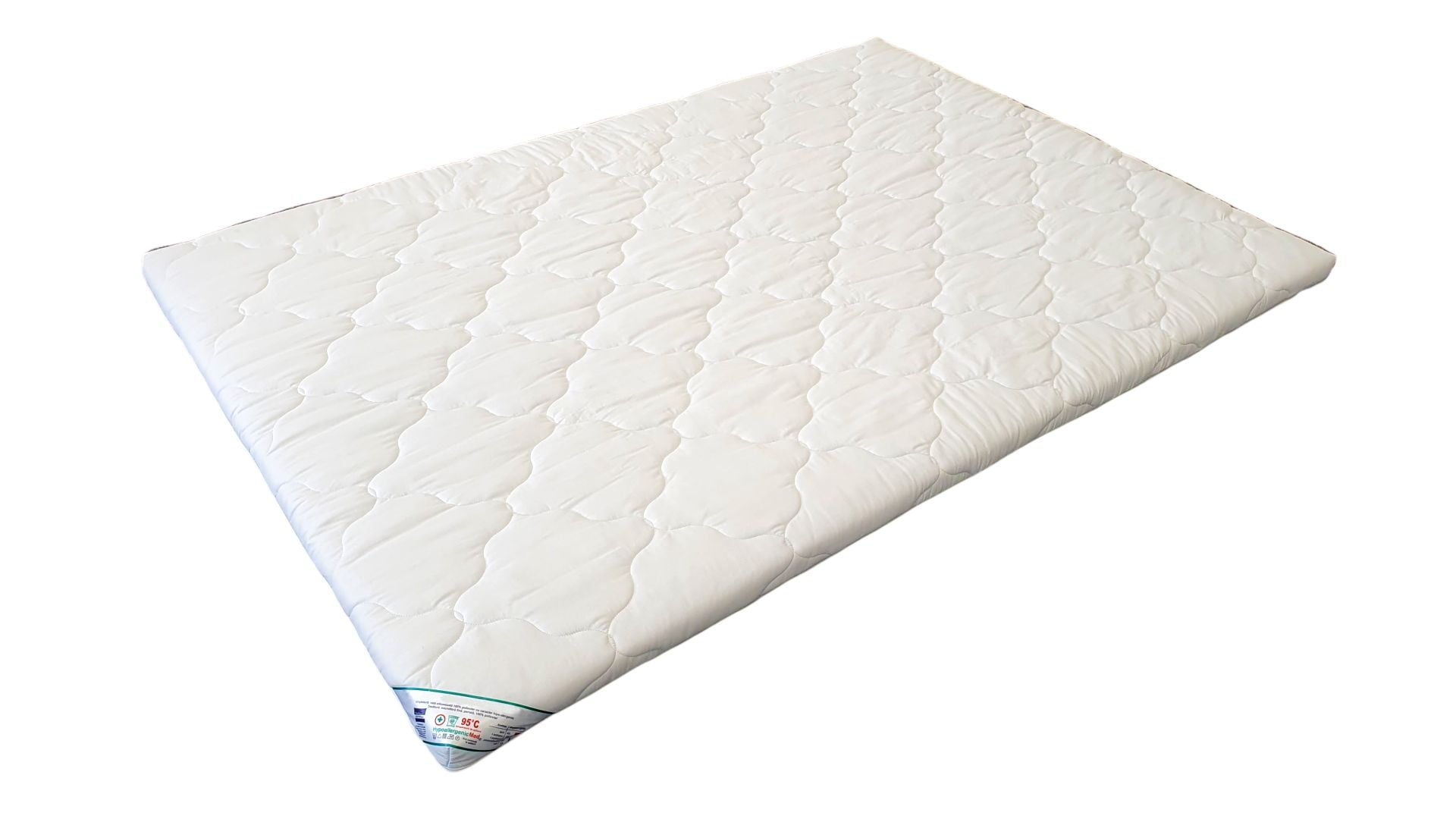 Topper 160x200 cm cu miez spumă poliuretanică 5 cm și husă bumbac 100% detașabilă
