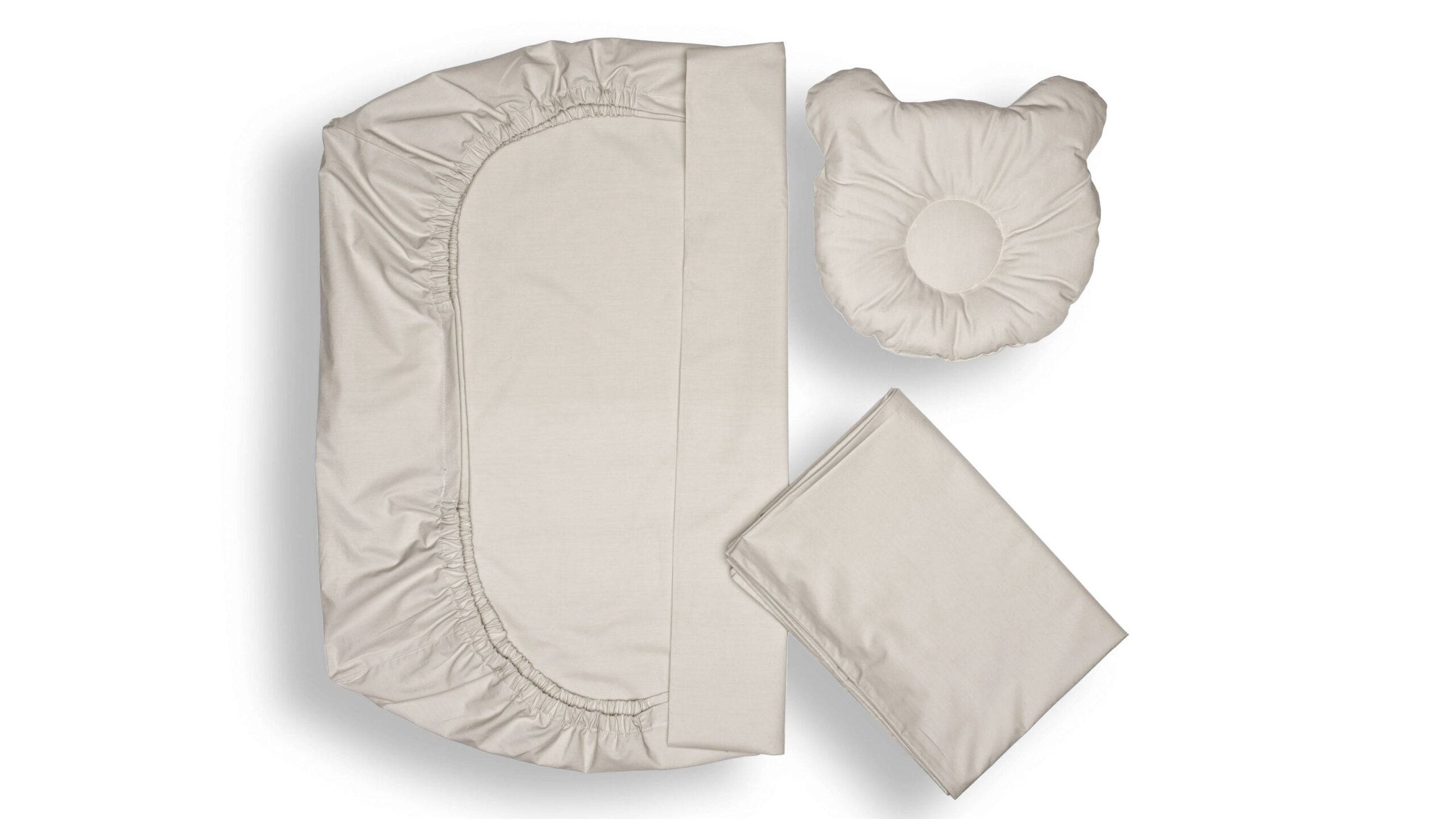 Set lenjerie pătuț cu pernă ergonomică