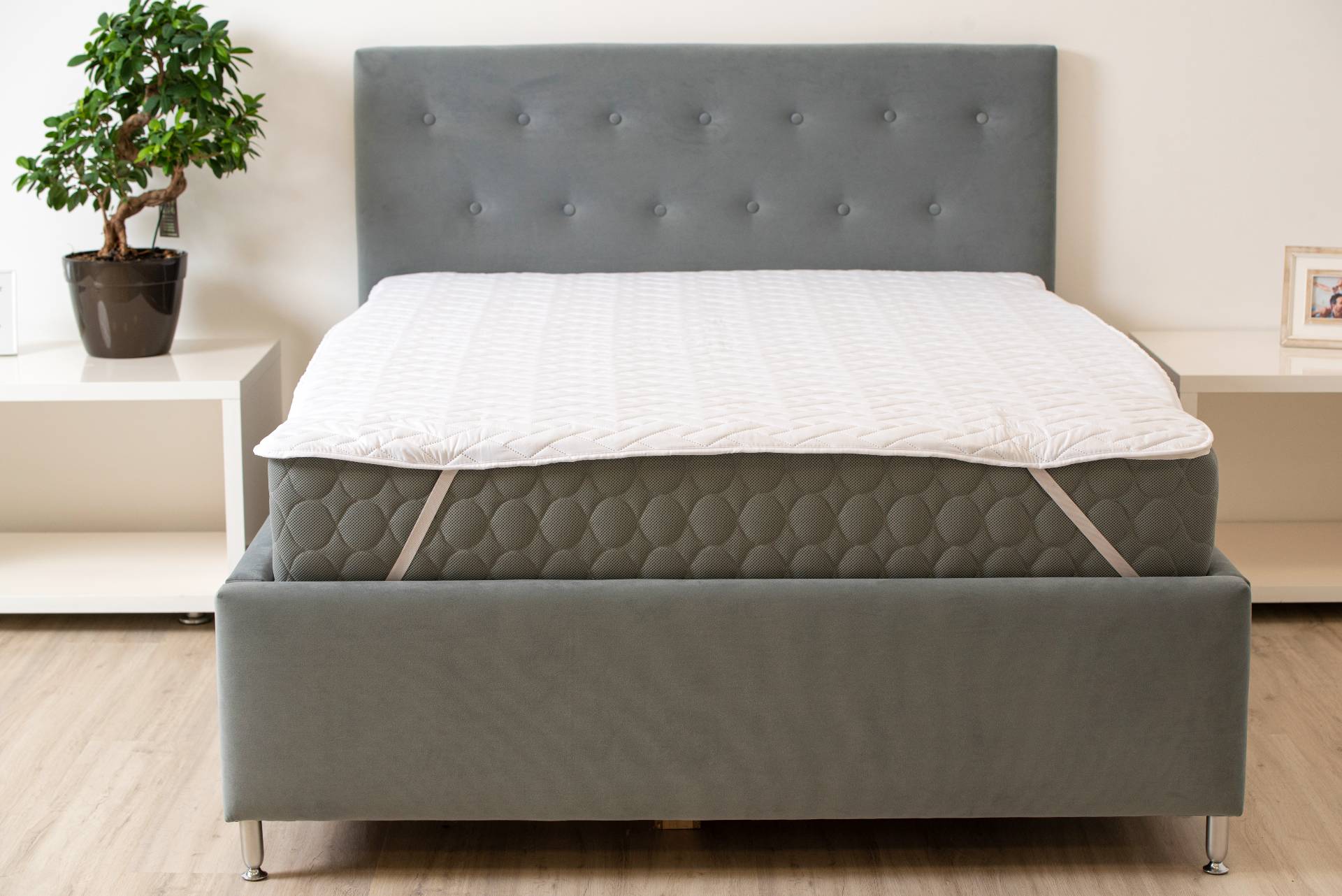 Protecție matlasată HypoallergenicMed 80x180 cm lavabilă 95°C