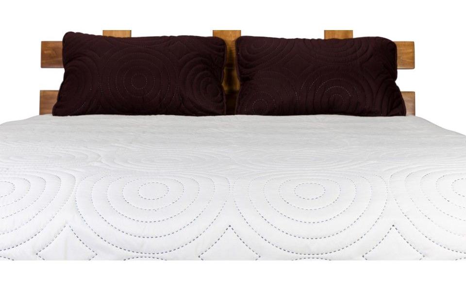 Cuvertură reversibilă matlasată 260x240 cm, Maro / Crem