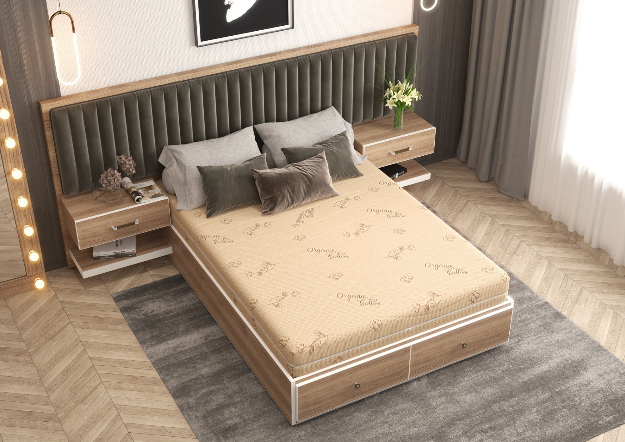 Saltea Bio Cotton 180x200 cm bumbac organic
