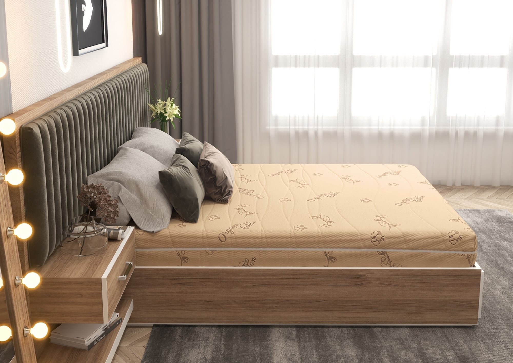 Saltea Bio Cotton 180x200 cm bumbac organic