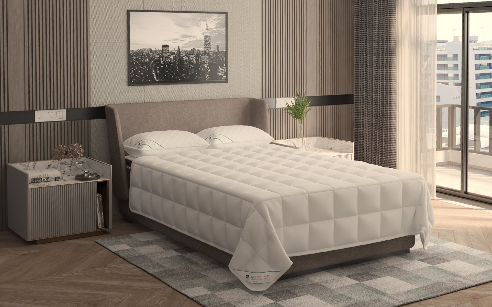 Pilotă de iarnă HypoallergenicMed 180x210 cm, microfibră lavabilă la 95°C