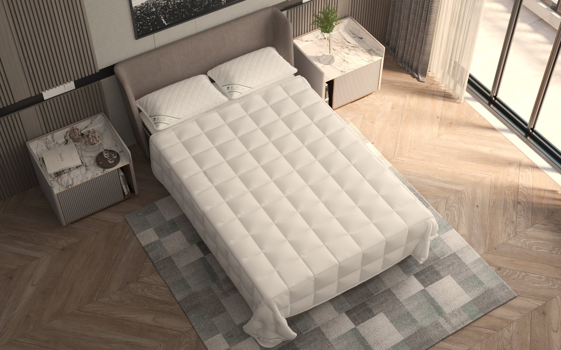 Pilotă de iarnă HypoallergenicMed 180x210 cm, microfibră lavabilă la 95°C