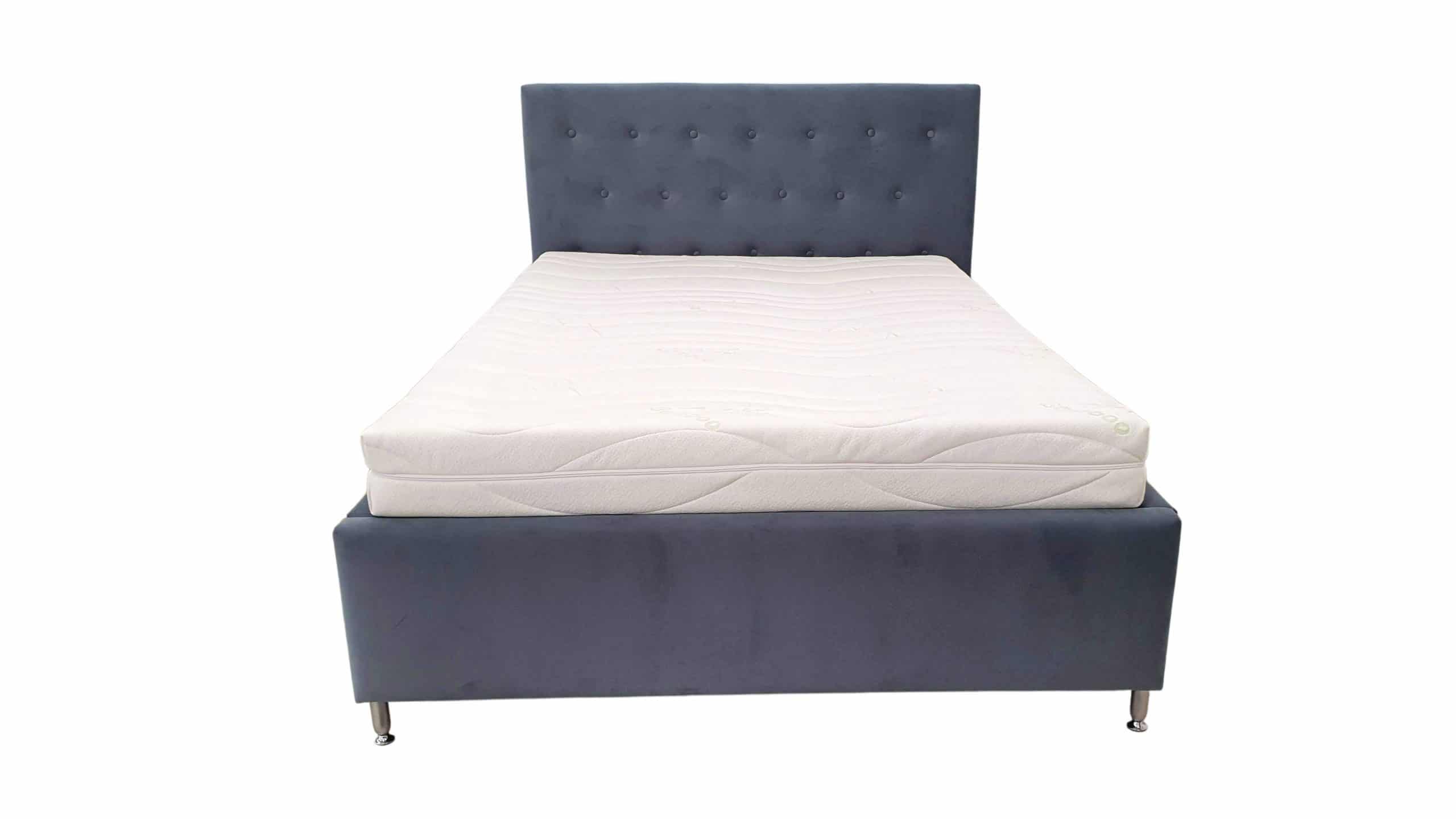 Saltea cu memorie 140x200 cm, husă tricot bambus detașabilă, fermitate medie
