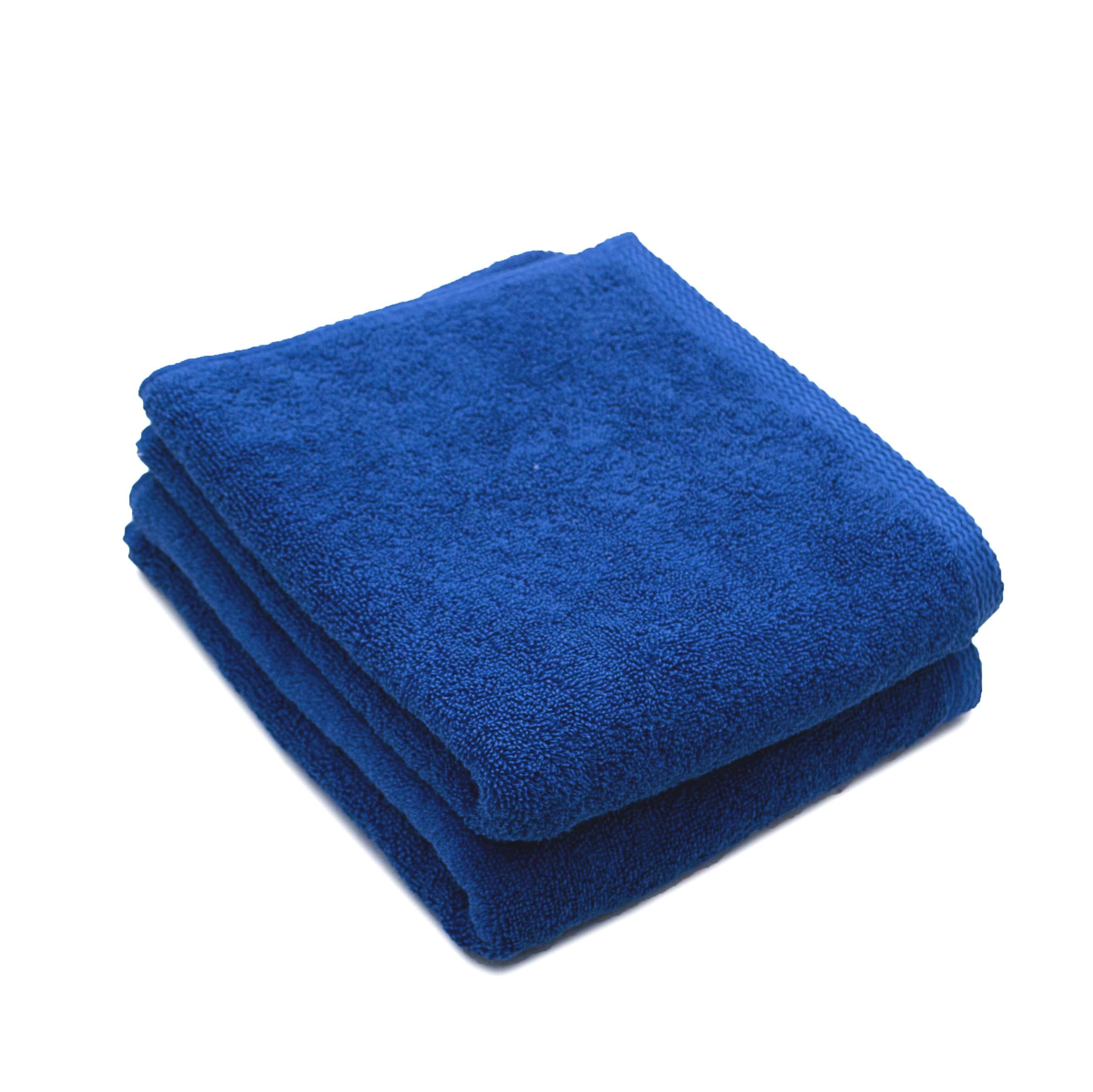Set 2 prosoape de față bumbac 50x90 cm, albastru, 600 g/m²