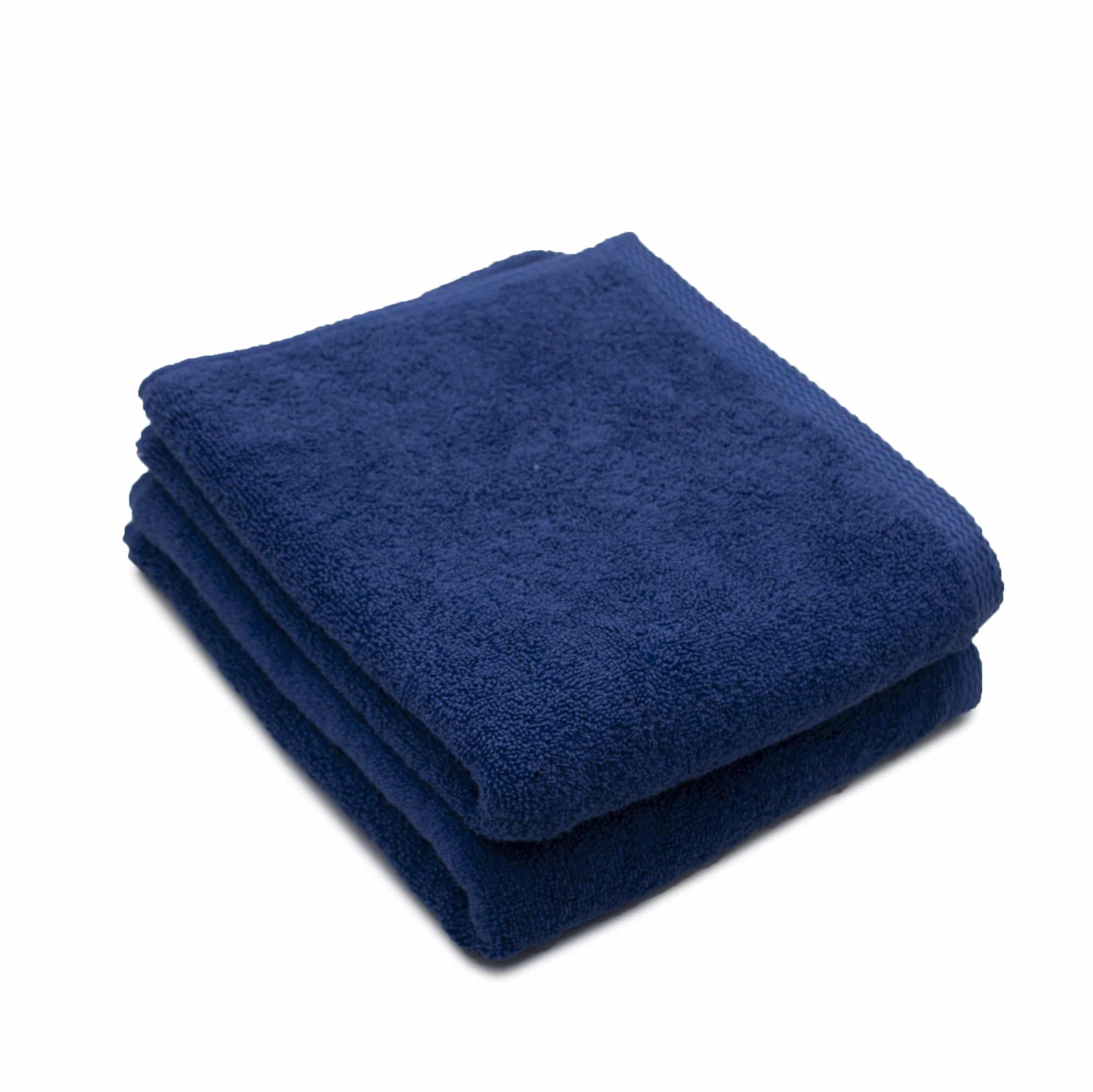 Set 2 prosoape de față bumbac 50x90 cm, bleumarin, 600 g/m²