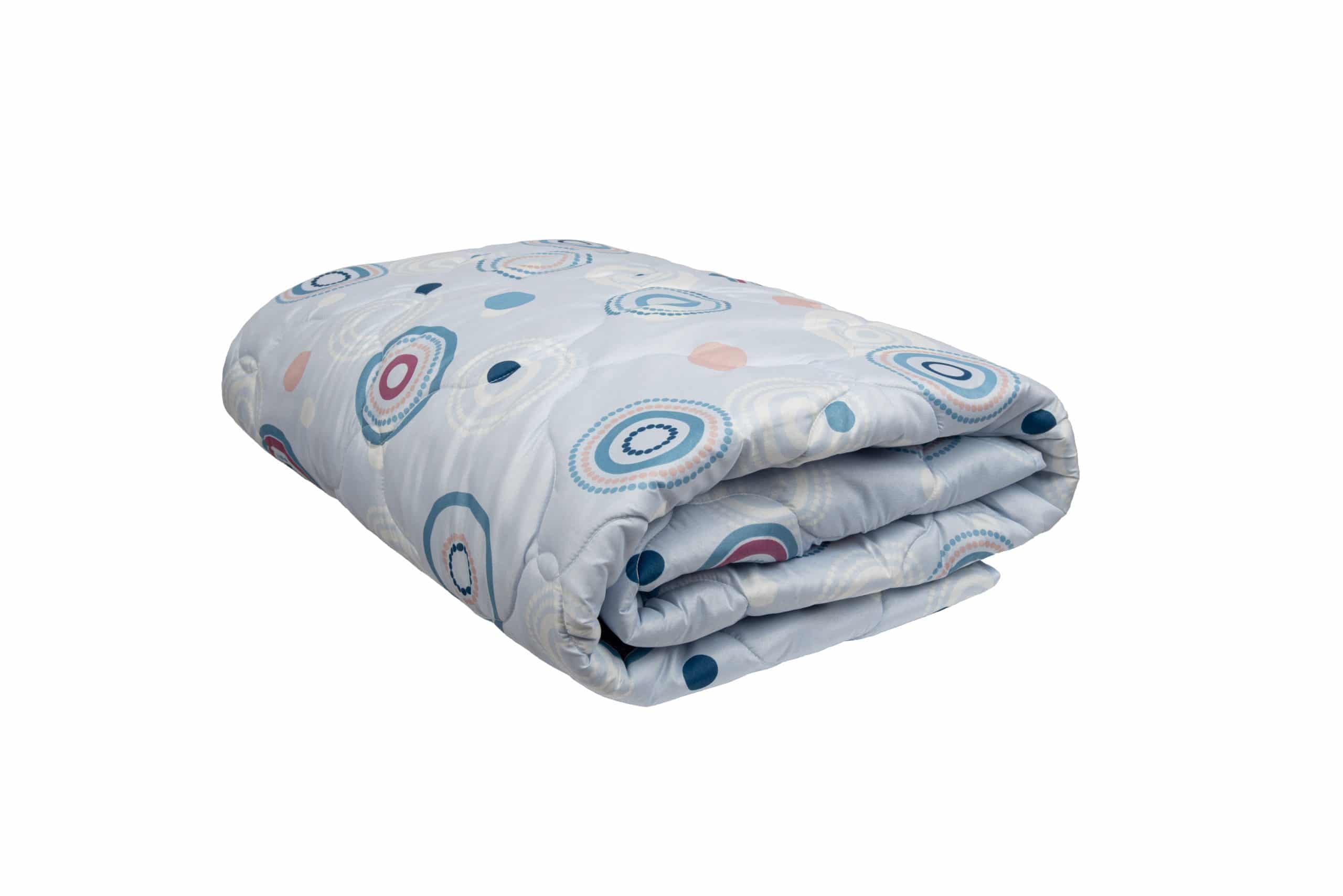 Pilota matlasată Circles 200x220 cm, microfibră cu model, 250 g/m²