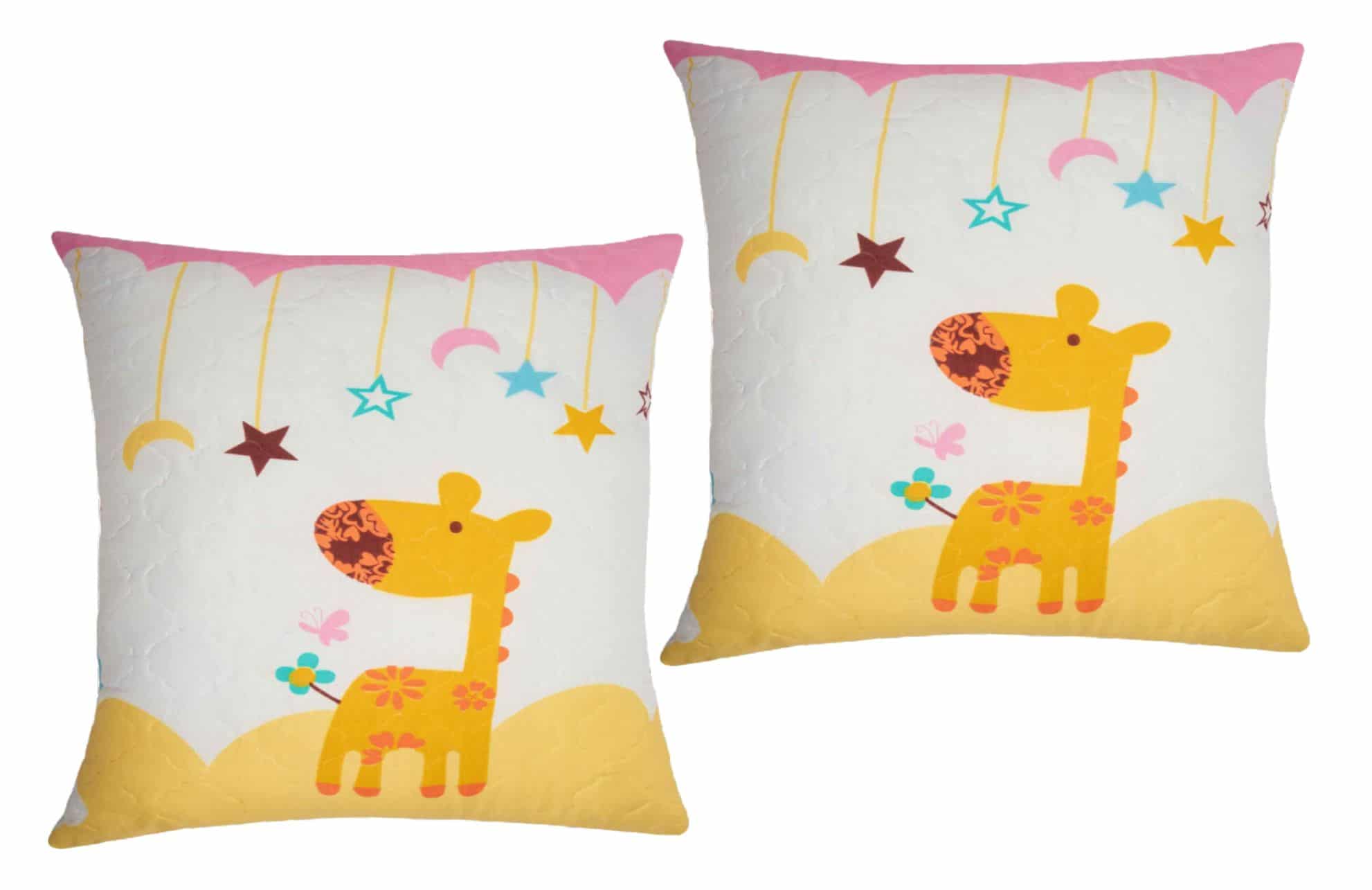 Set 2 perne 70x70 cm din microfibră cu imprimeu Animals