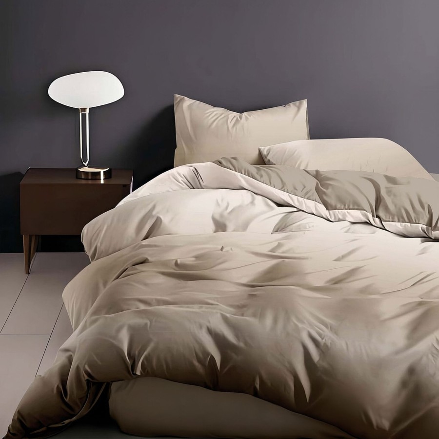 Lenjerie de pat finet cu imprimeu Champagne Silk – 200x230 cm, 4 piese