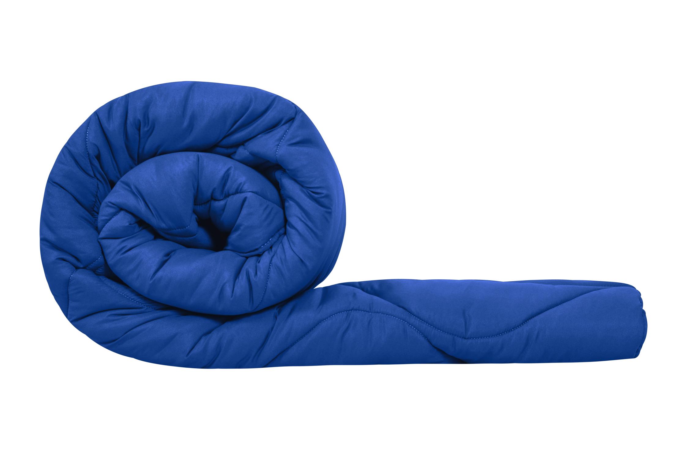 Pilota microfibră albastră 150x200 cm, 300 g/m², multi-sezon